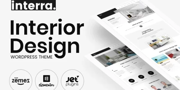 Interra Interior Designer Portfolio WordPress Theme 1.0.1 GPL Theme