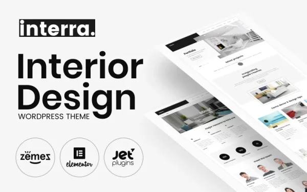 Interra Interior Designer Portfolio WordPress Theme 1.0.1 GPL Theme
