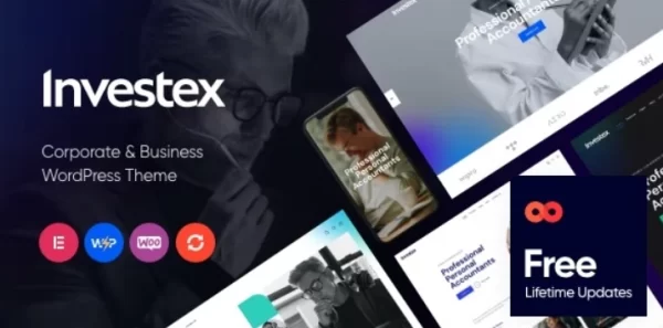 Investex Corporate Business Accounting WordPress Theme 1.6.0 GPL Theme