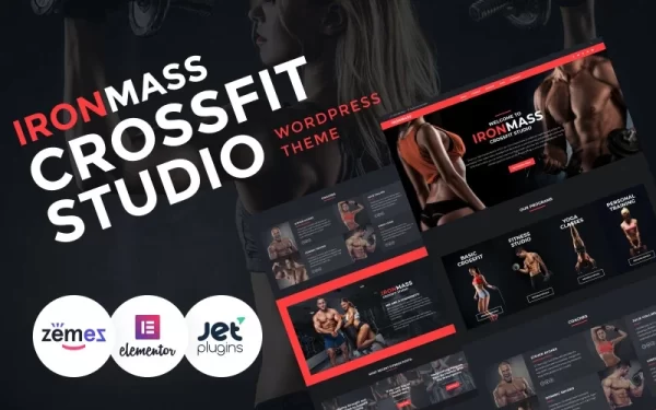 IronMass Gym Fitness Bodybuilding WordPress Theme 1.0.1 GPL Theme