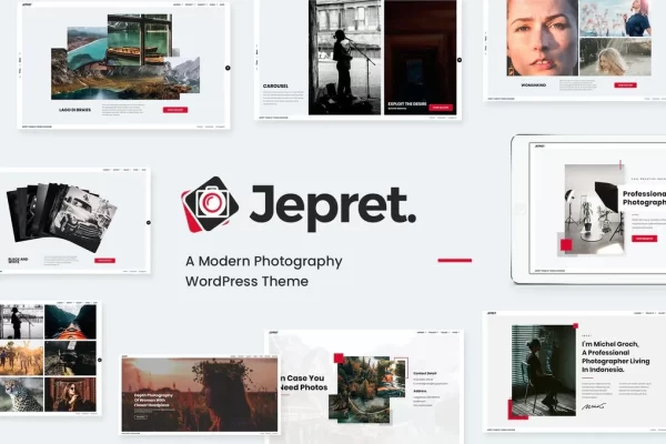 Jepret | Modern Photography WordPress Theme 1.2 GPL Theme