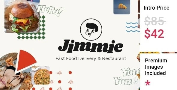 Jimmie Fast Food Delivery and Restaurant Theme 1.0 GPL Theme