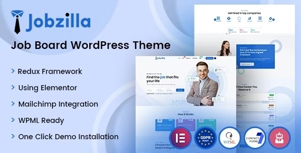 JobZilla Job Board WordPress Theme 1.6 GPL Theme