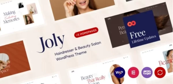 Joly Hairdresser Beauty Salon WordPress Theme 1.0 GPL Theme