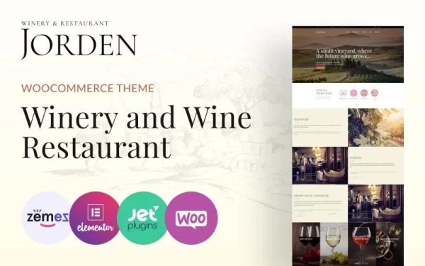 Jorden Wine Winery WordPress Theme 1.0.1 GPL Theme