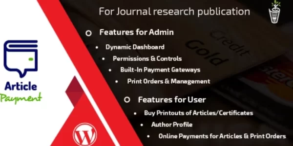 Journal Payment WordPress Addon Plugin 2.0.2 GPL Plugins