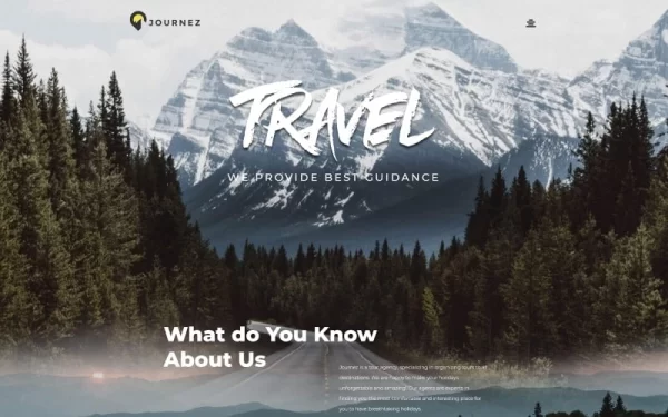Journez Travel WordPress Elementor Theme WordPress Theme 1.0.0 GPL Theme