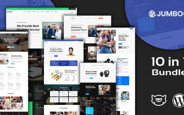 Jumboo Multipurpose Responsive Landing Pages WordPress Theme Bundle 1.0.0 GPL Theme