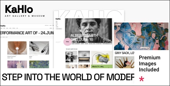 Kahlo Art Gallery and Museum Theme 1.0 GPL Theme