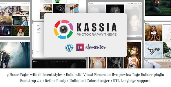 Kassia Photography WordPress Theme 1.0 GPL Theme