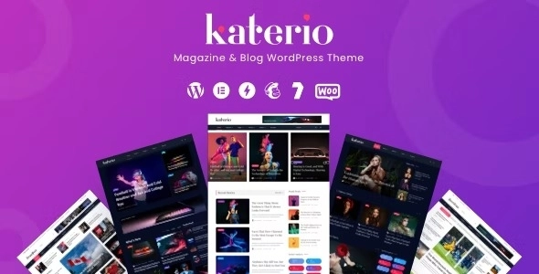 Katerio Magazine Blog WordPress Theme 1.0 GPL Theme