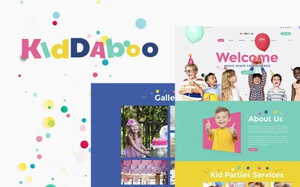 Kiddaboo Kid Parties Services Responsive WordPress theme WordPress Theme 1.0.0 GPL Theme