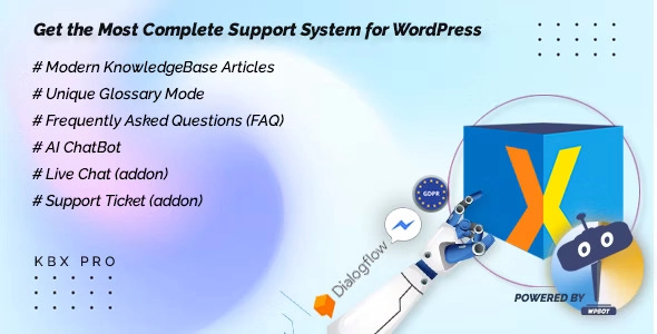 KnowledgeBase Glossary, FAQ HelpDesk ChatBot 7.8.6 GPL Plugins