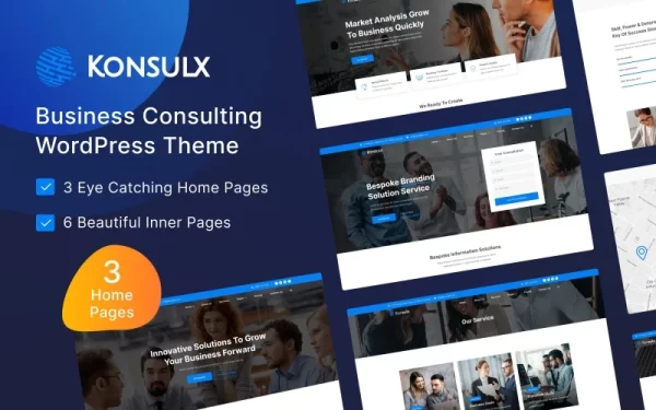 Konsulx Business Corporate WordPress Theme 1.0.0 GPL Theme