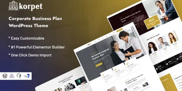 Korpret Corporate Business Plan WordPress Theme 1.0.0 GPL Theme