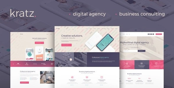 Kratz | Digital Agency Marketing and SEO WordPress Theme 1.0 GPL Theme
