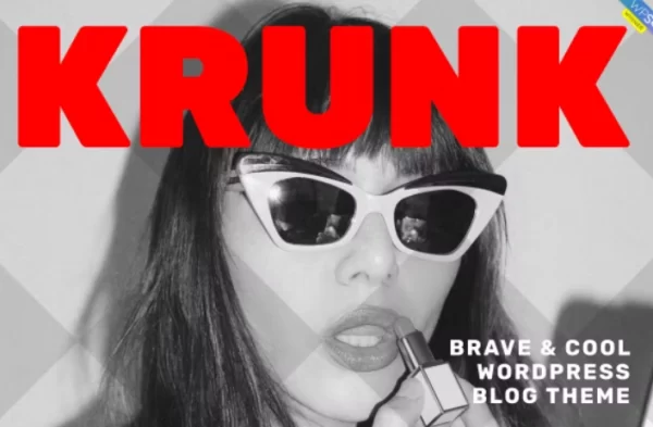 Krunk Brave Cool WordPress Blog Theme 5.0.4 GPL Theme