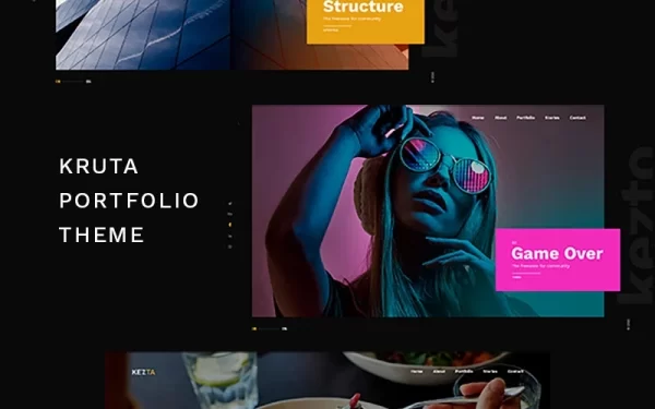 Kruta Portfolio WordPress Theme 1.0 GPL Theme