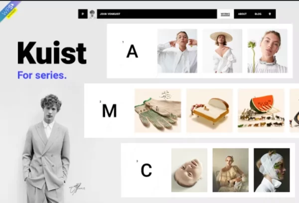 Kuist Portfolio WordPress Theme for Series 4.0.4 GPL Theme