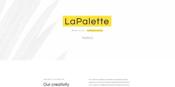 La Palette Creative Minimal WordPress Elementor Theme WordPress Theme 1.0.0 GPL Theme