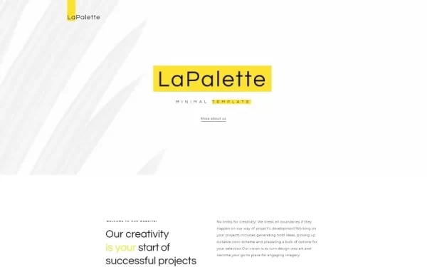 La Palette Creative Minimal WordPress Elementor Theme WordPress Theme 1.0.0 GPL Theme