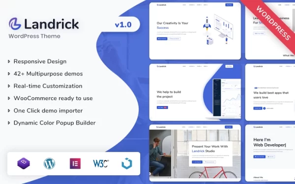 Landrick Multipurpose WordPress Theme 1.0 GPL Theme