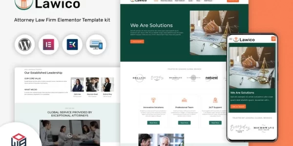 Lawico Law Lawyer Attorney WordPress Theme 1.0 GPL Theme