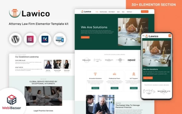 Lawico Law Lawyer Attorney WordPress Theme 1.0 GPL Theme