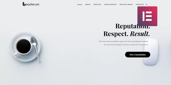 Leaderum Minimal Business WordPress Elementor Theme WordPress Theme 1.0.0 GPL Theme