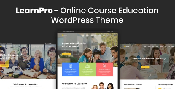 LearnPro Online Course Education WordPress Theme 1.0 GPL Theme