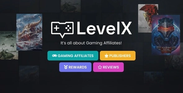 LevelX Gaming Affiliate WordPress Theme 1.0 GPL Theme
