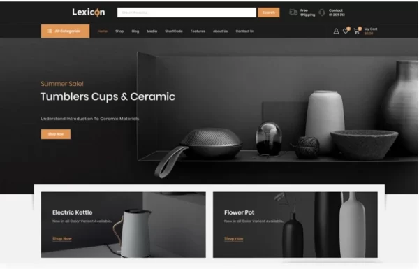 Lexicon Art and Gallery Shop WooCommerce Theme 1.0 GPL Theme