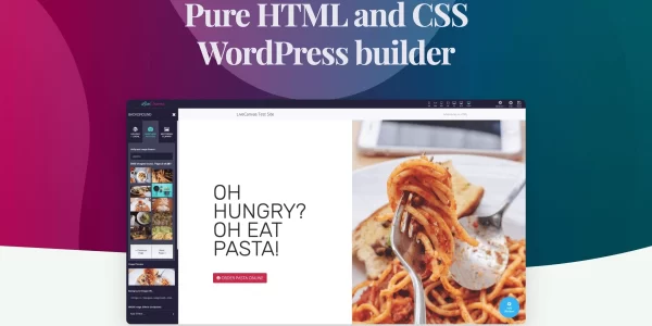 LiveCanvas Pure HTML CSS WordPress Builder 3.12.1 GPL Plugins