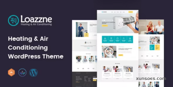 Loazzne Air Conditioning Services WordPress Theme 1.1 GPL Theme