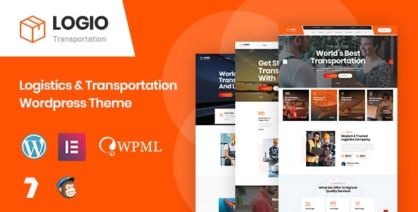 Logio Logistics Transportation WordPress Theme 1 GPL Theme