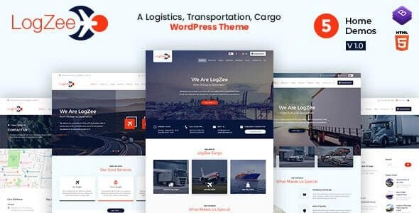 Logzee | Logistics, Transportation, Cargo WordPress Theme 1 GPL Theme