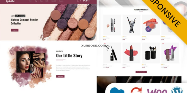 Looklike Cosmetics Store WooCommerce Responsive Theme 1.0 GPL Theme