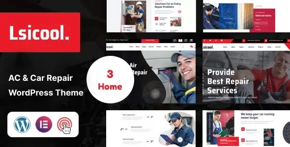Lsicool AC Car Repair WordPress Theme 1.0 GPL Theme