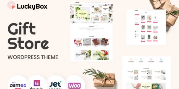 LuckyBox Gift Store Elementor WooCommerce Theme 1.0.0 GPL Theme
