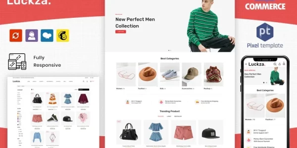 Luckza Multipurpose WooCommarce Fashion Theme WordPress Theme 1.0 GPL Theme