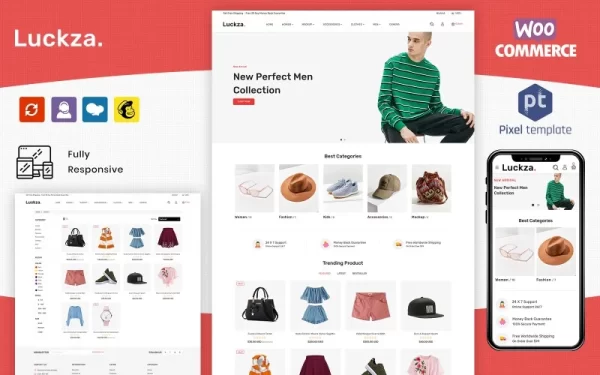 Luckza Multipurpose WooCommarce Fashion Theme WordPress Theme 1.0 GPL Theme