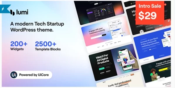Lumi Tech Startup WordPress Theme 1.0.0 GPL Theme