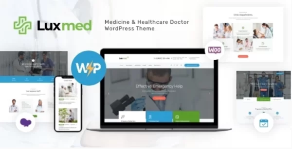 LuxMed | Medicine Healthcare Doctor WordPress Theme 1.2 GPL Theme