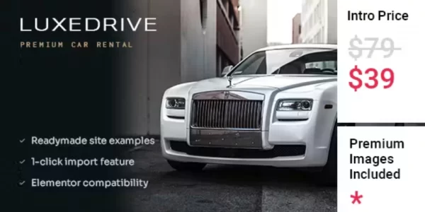 LuxeDrive Limousine and Car Rental Theme 1.0 GPL Theme