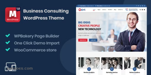 Majed Business Consulting WordPress Theme 1.0.0 GPL Theme