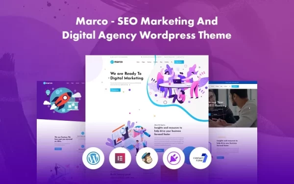 Marco SEO Marketing And Digital Agency WordPress Theme WordPress Theme 1.0 GPL Theme