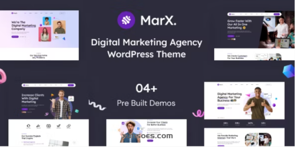 Marx  – Digital Marketing Agency WordPress Theme 1.0.0 GPL Theme