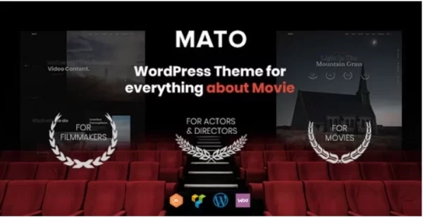 Mato Movie Studios and Filmmakers WordPress Theme 1.2.4 GPL Theme