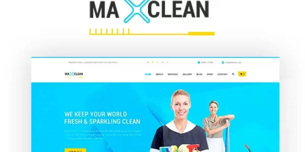 MaxClean Cleaning WordPress Theme 1.0 GPL Theme