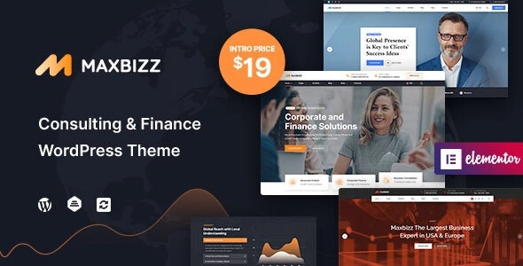 Maxbizz Consulting Financial Elementor WordPress Theme 1.2.3.4 GPL Theme